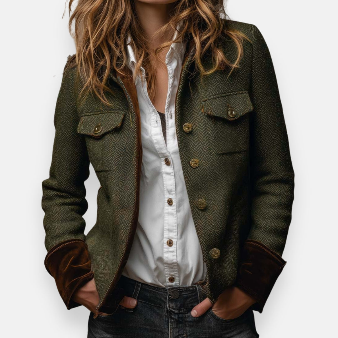 ELARA VELVET TWEED BLAZER
