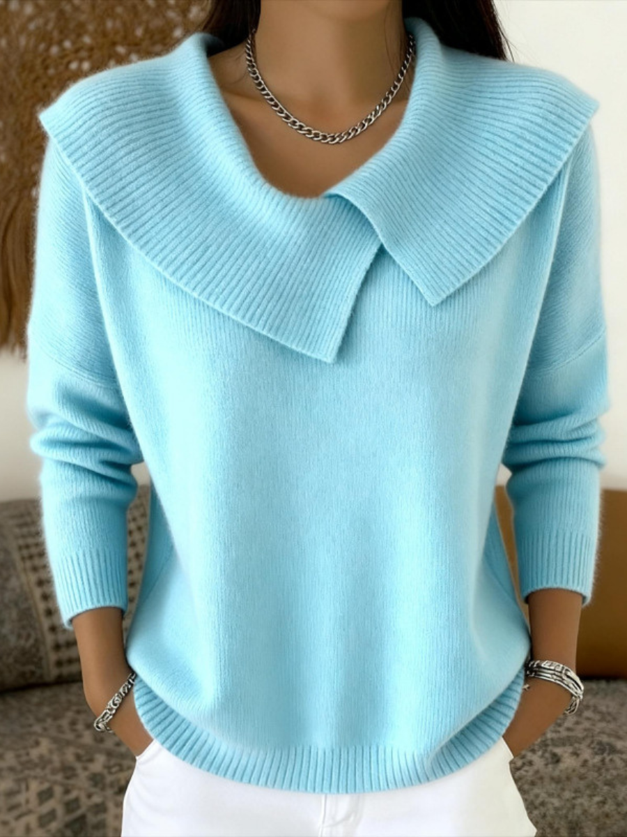 Lucia | Maglia Calda con Colletto Morbido