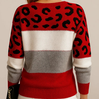 VELORA LEOPARD LUXE SWEATER