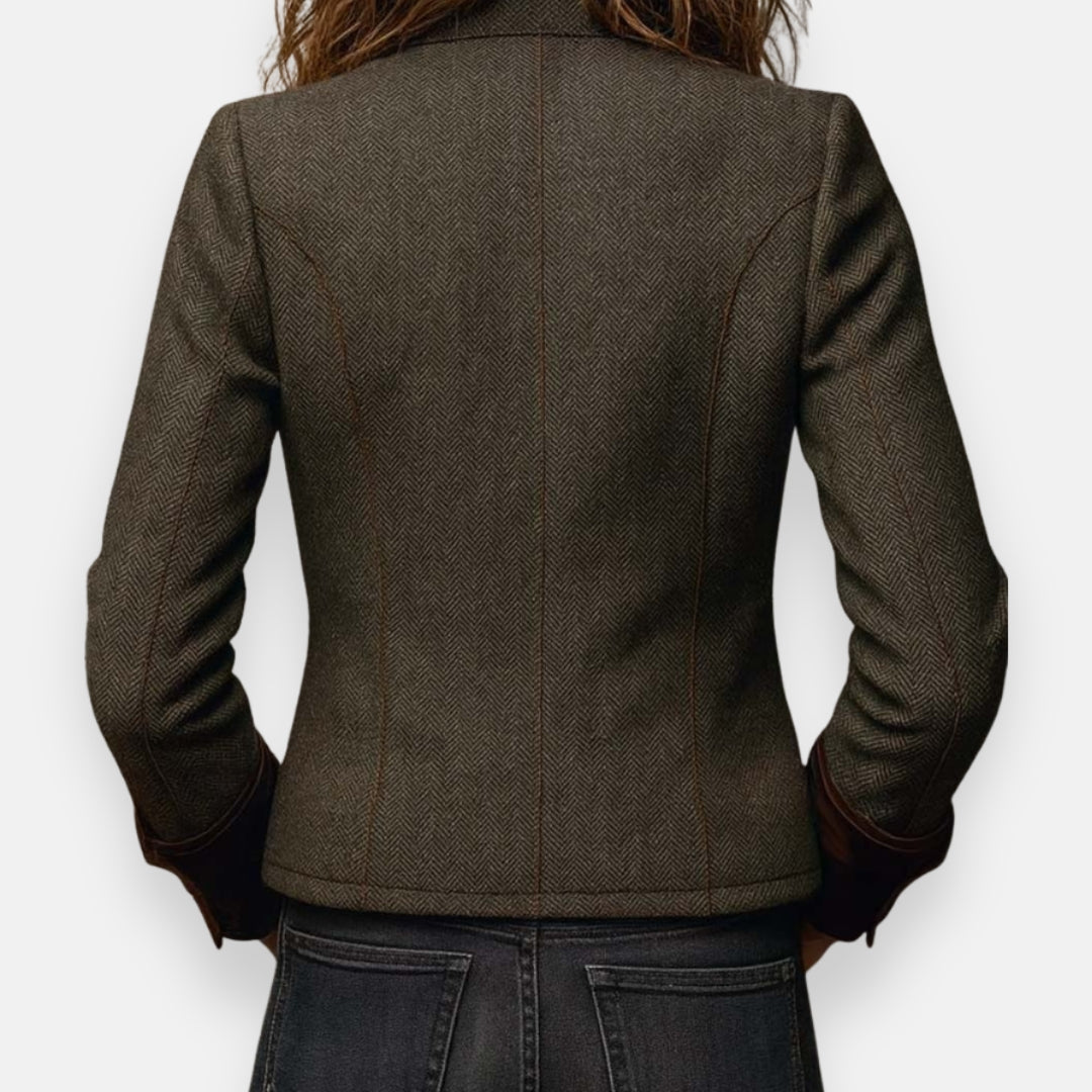 ELARA VELVET TWEED BLAZER