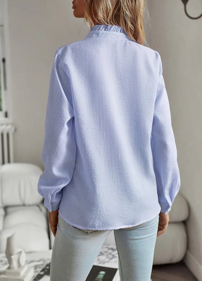 AURORA RUFFLE LONG SLEEVE SHIRT